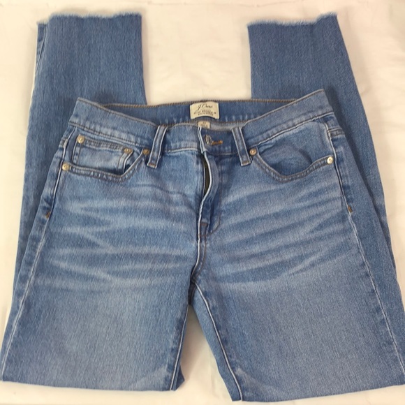 J. Crew Denim - J Crew Slim Broken In Boyfriend Jeans Raw Hem